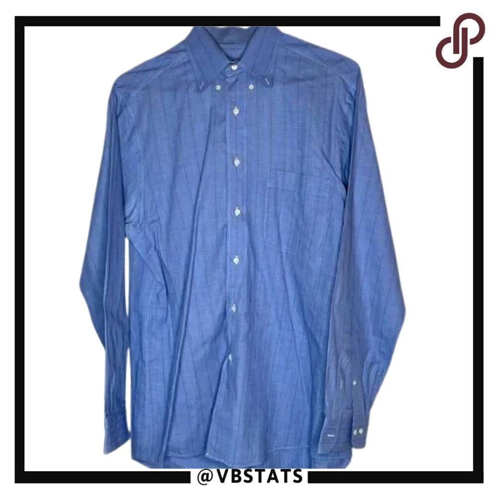 Hugo Boss Size‎ 40 (Large-Slim) Hugo Boss Blue LS Shirt